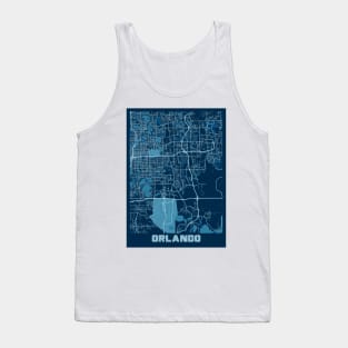 Orlando - United States Peace City Map Tank Top